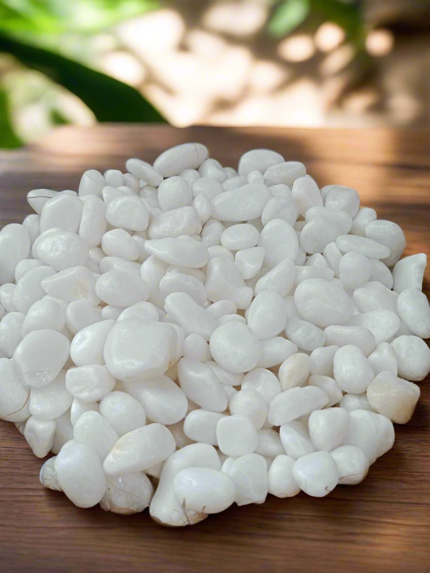 White Pebbles | Garden Stones White 1-2cm