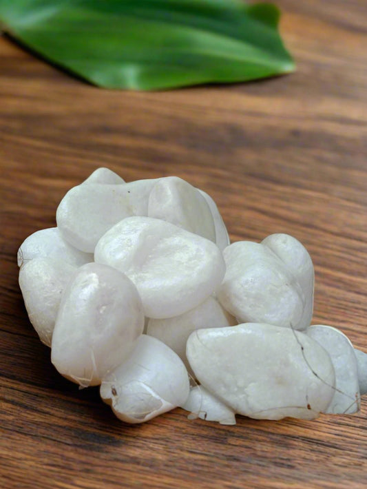 White Pebbles | Snow decorative | Rocks for Garden 3-5 cm