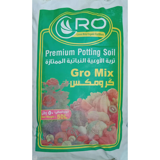 Gro Mix Premium Potting Soil 50L