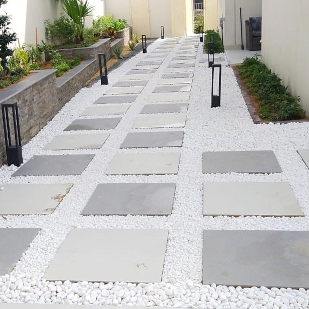 White Pebbles | Snow decorative | Rocks for Garden 3-5 cm