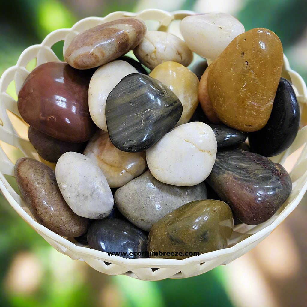 Mix Pebbles High Polished | River Stones Polished 3-5cm