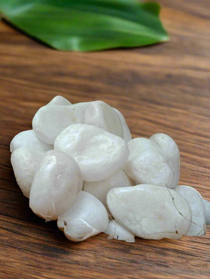 White Pebbles | Snow decorative | Rocks for Garden 3-5 cm